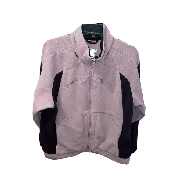 Columbia Titanium Womens Jacket Full Zip Up Fleece Lined Purple Size‎ Large - Picture 1 of 8